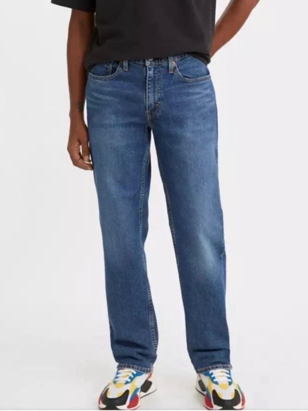 LEVI'S 514 Straight Fit Men's Jeans Blue Denim Size 28x28 Medium Wash